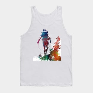 Mountaineer climbing sport art #mountaineer #climbing #sport Tank Top